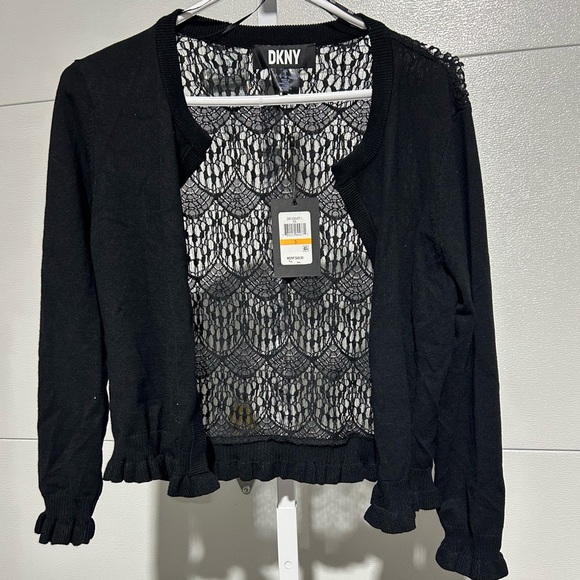 DKNY Women's Open-Stitch Drop-Shoulder Cardigan Sweater NWT - Picture 1 of 6